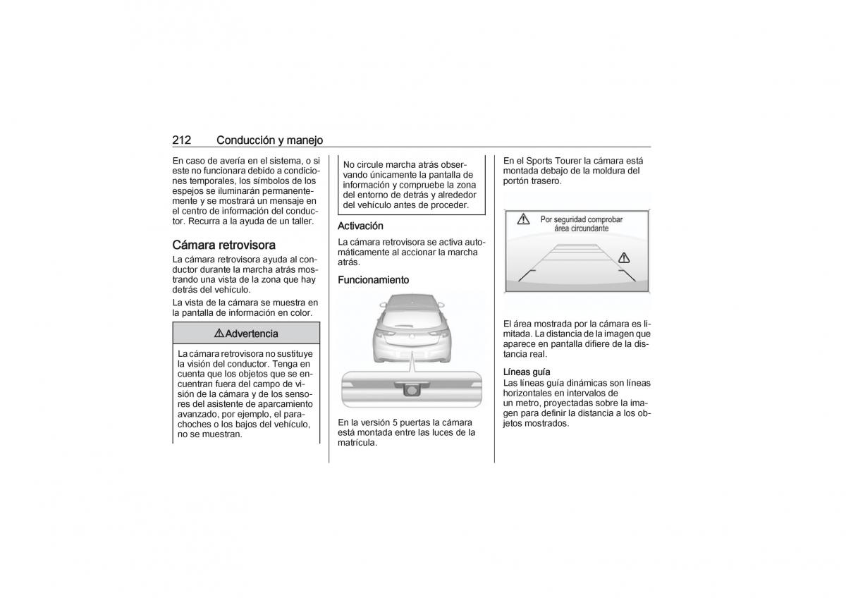 Opel Astra K V 5 manual del propietario / page 214