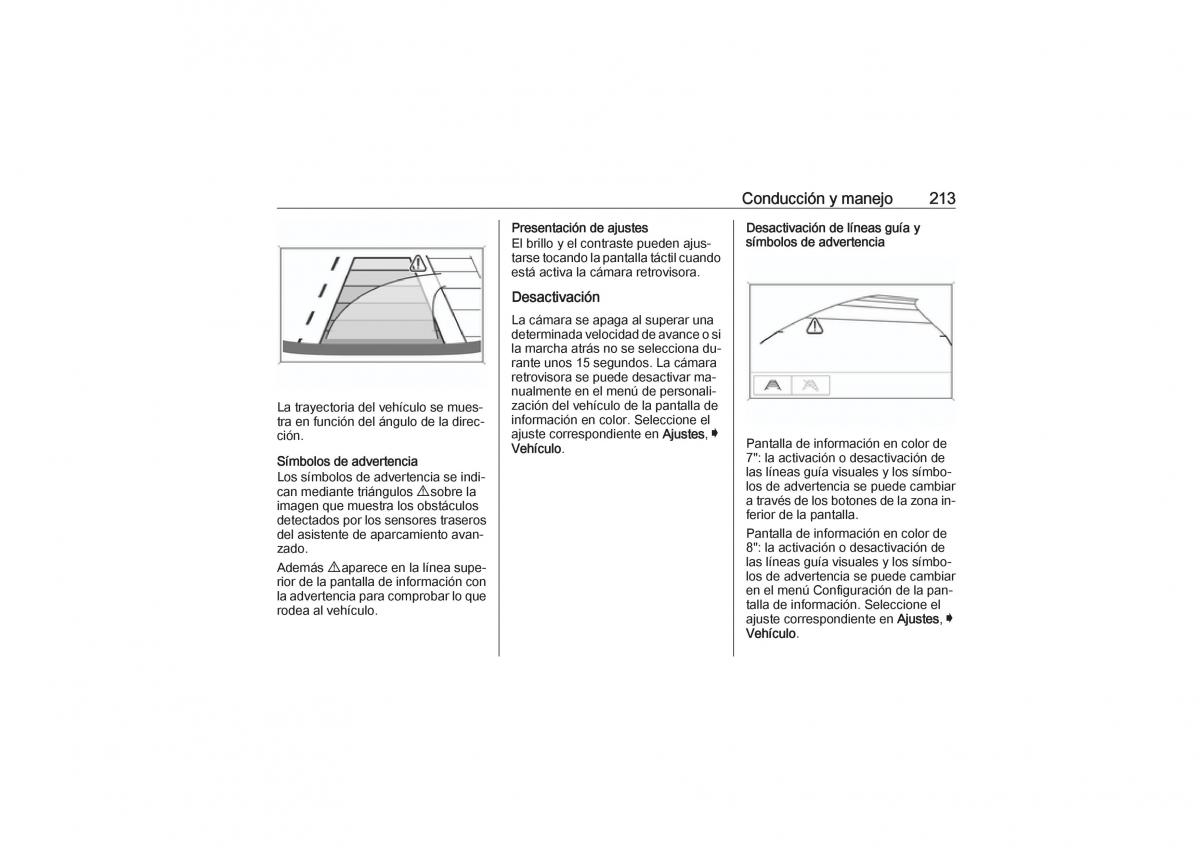 Opel Astra K V 5 manual del propietario / page 215