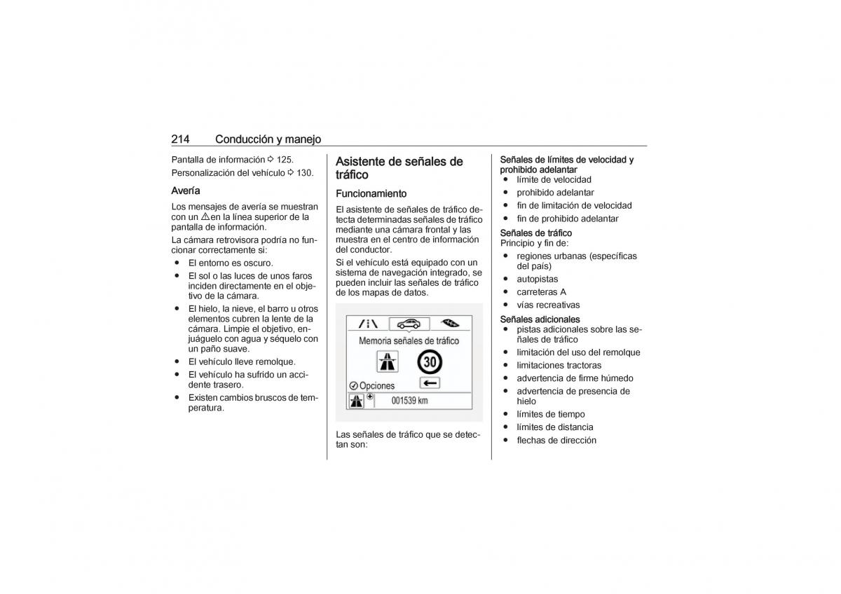 Opel Astra K V 5 manual del propietario / page 216