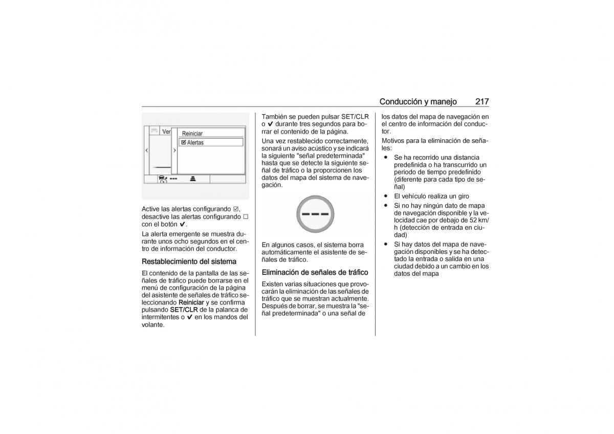 Opel Astra K V 5 manual del propietario / page 219