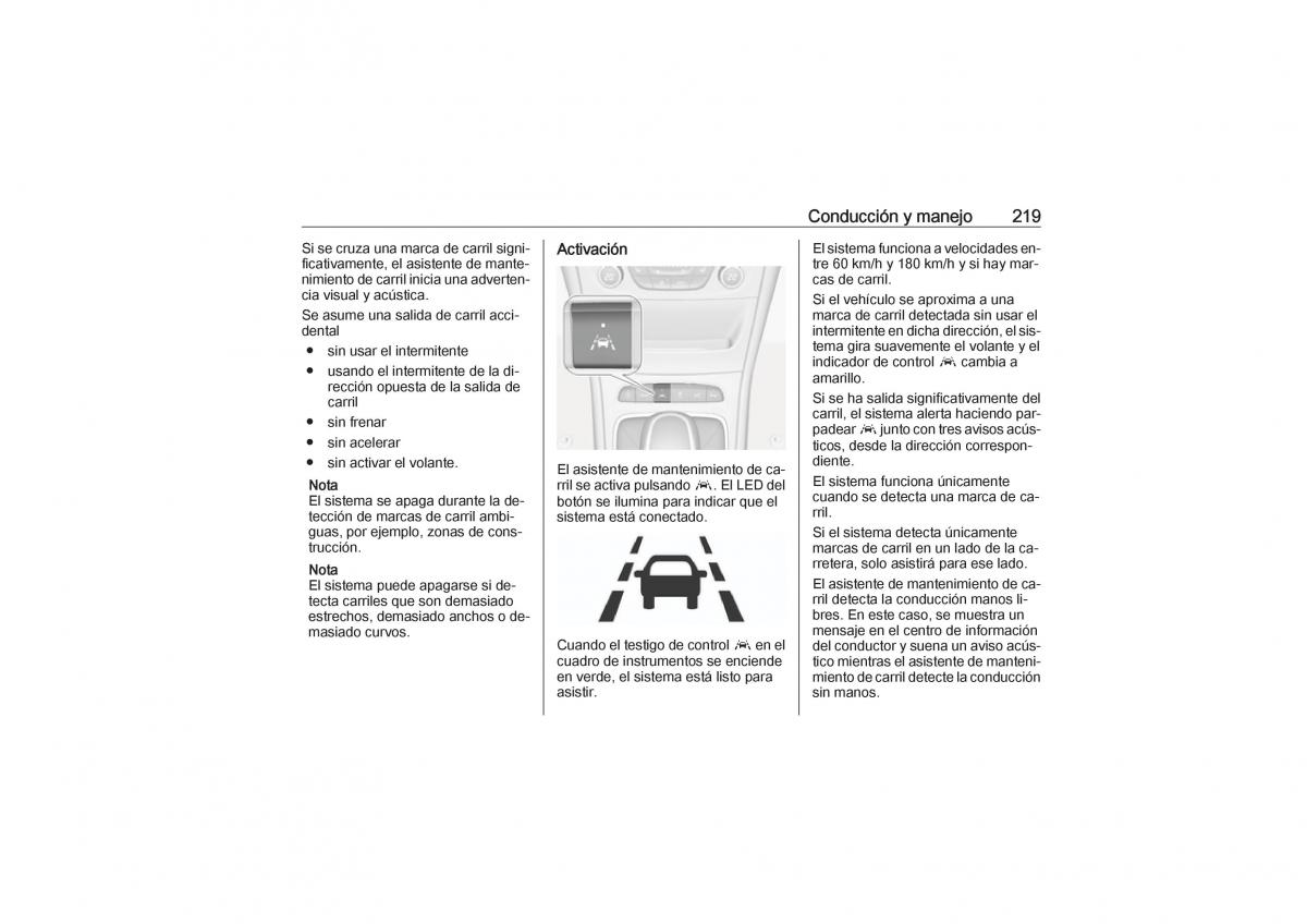 Opel Astra K V 5 manual del propietario / page 221