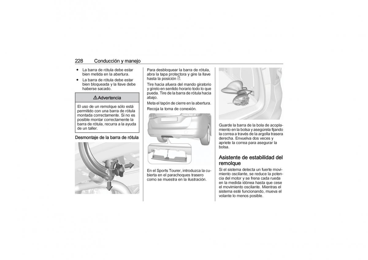 Opel Astra K V 5 manual del propietario / page 230