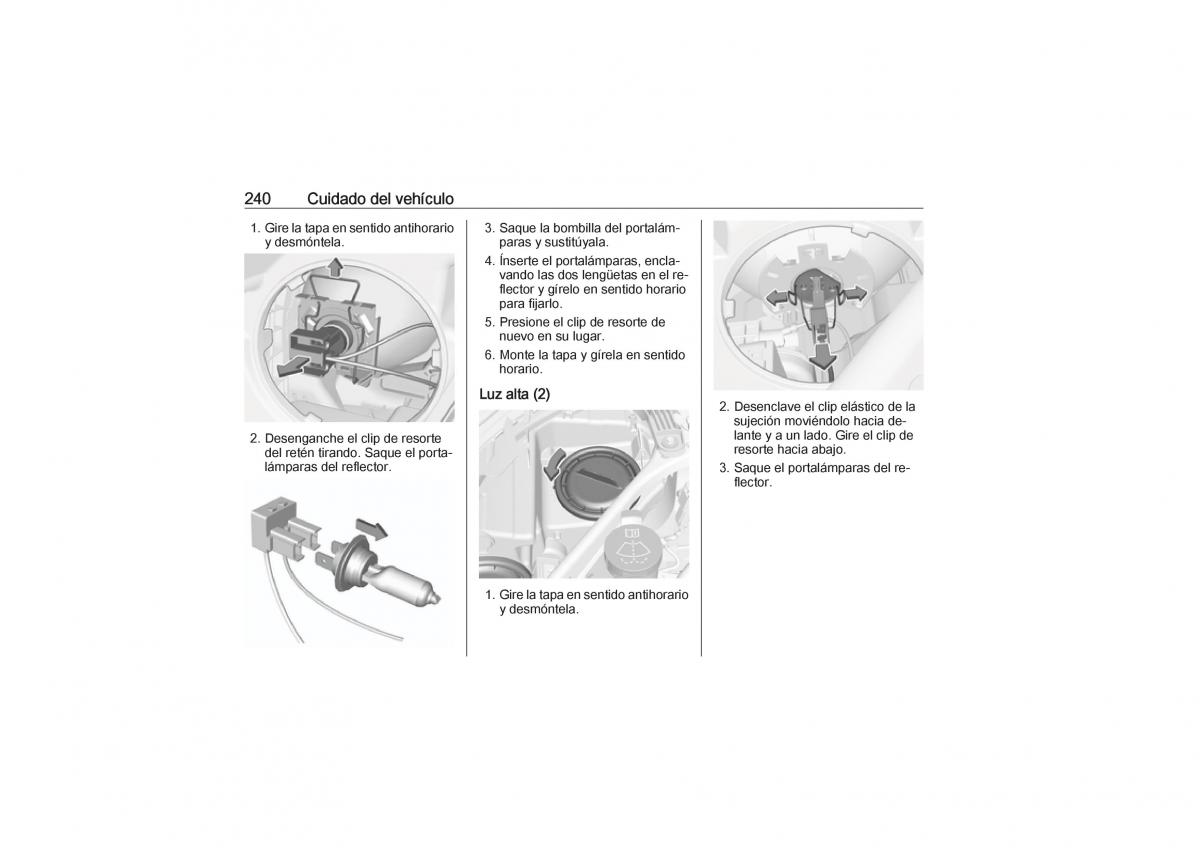 Opel Astra K V 5 manual del propietario / page 242