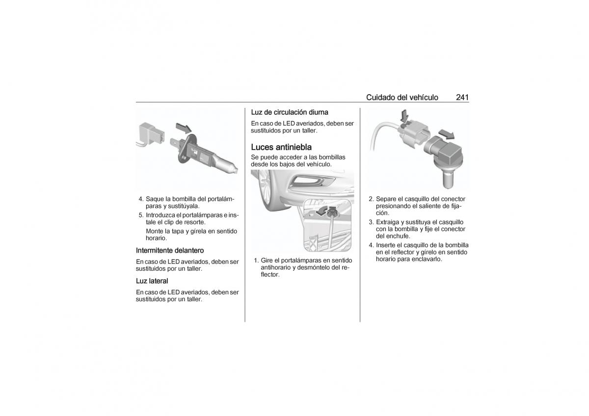 Opel Astra K V 5 manual del propietario / page 243