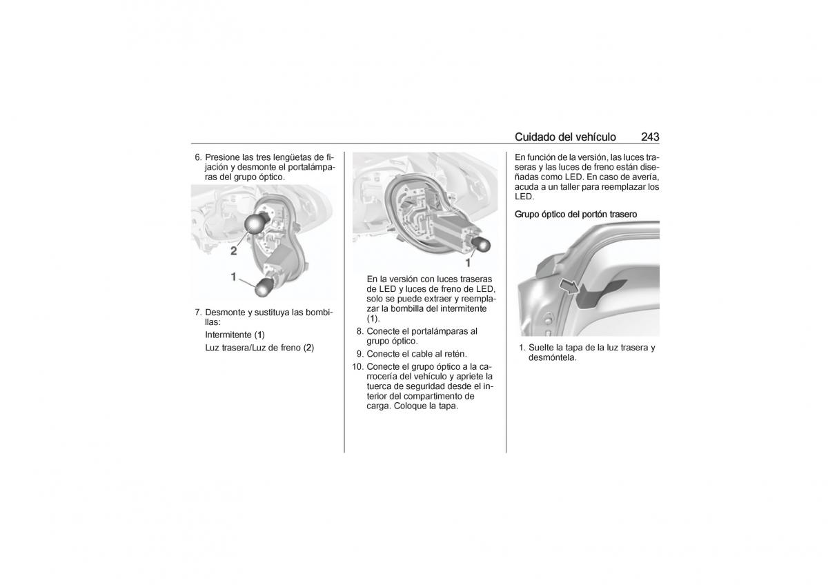 Opel Astra K V 5 manual del propietario / page 245