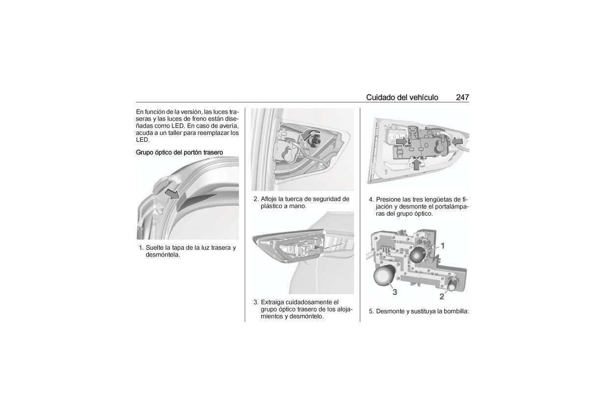 Opel Astra K V 5 manual del propietario / page 249