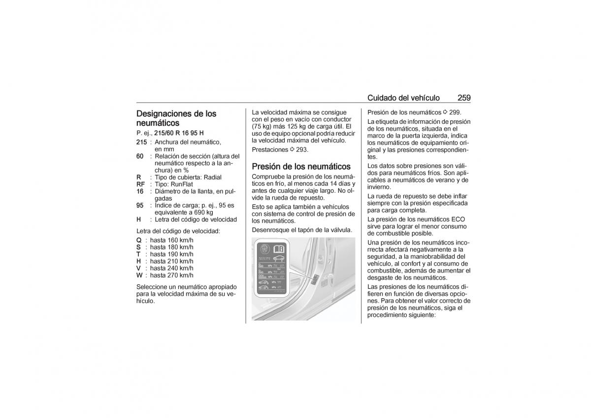 Opel Astra K V 5 manual del propietario / page 261