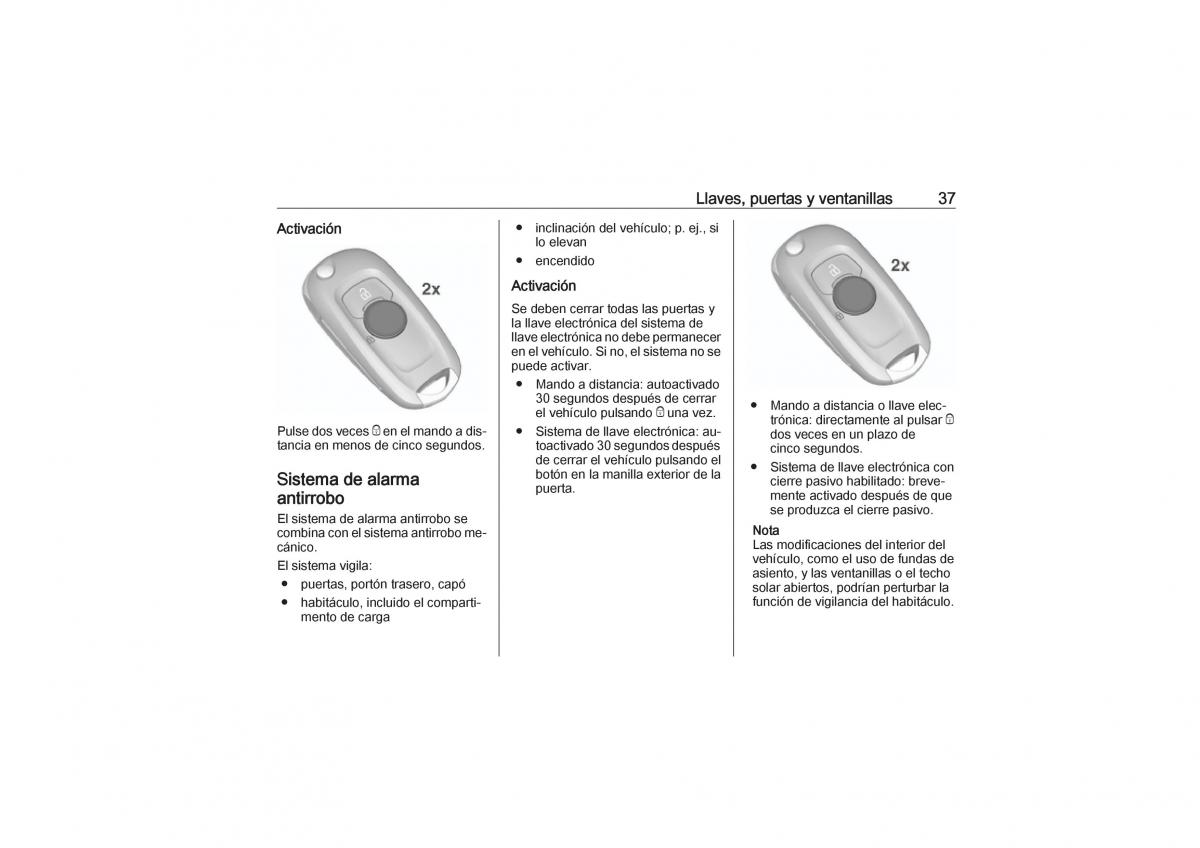 Opel Astra K V 5 manual del propietario / page 39