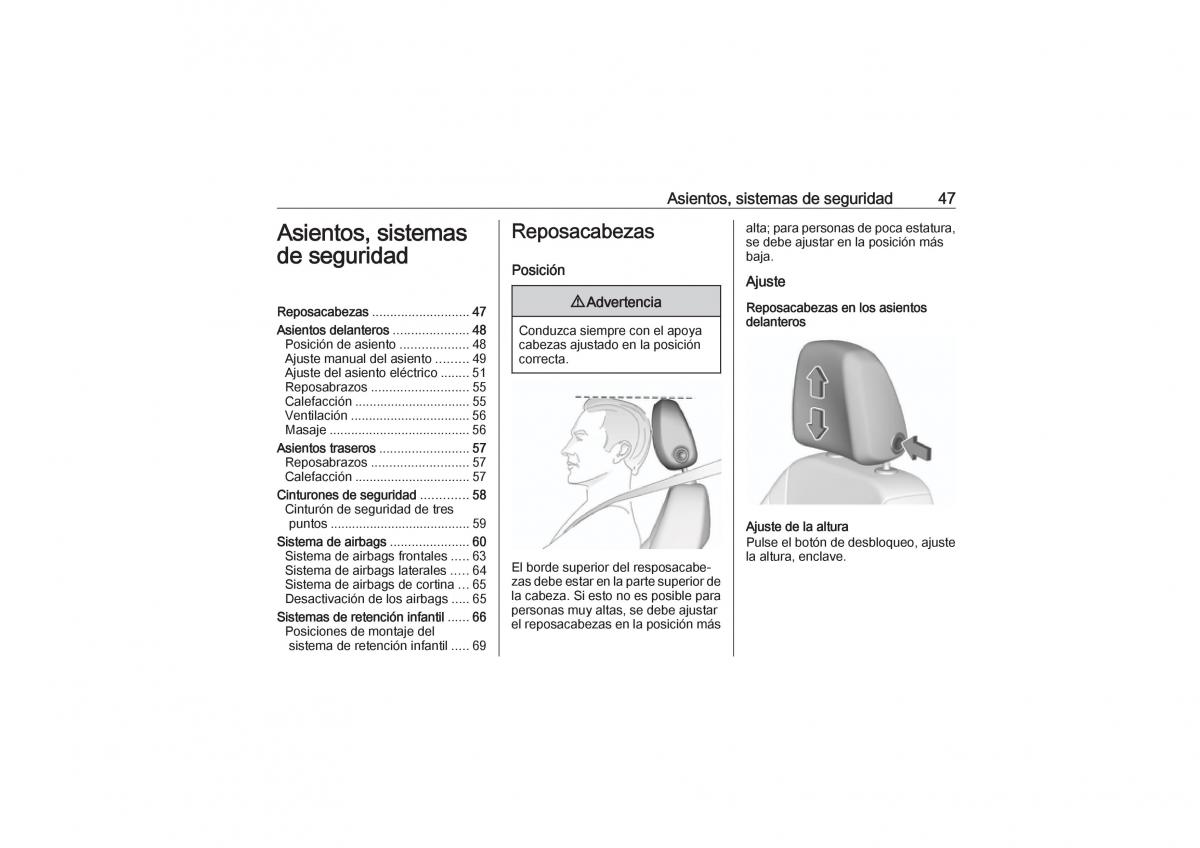 Opel Astra K V 5 manual del propietario / page 49