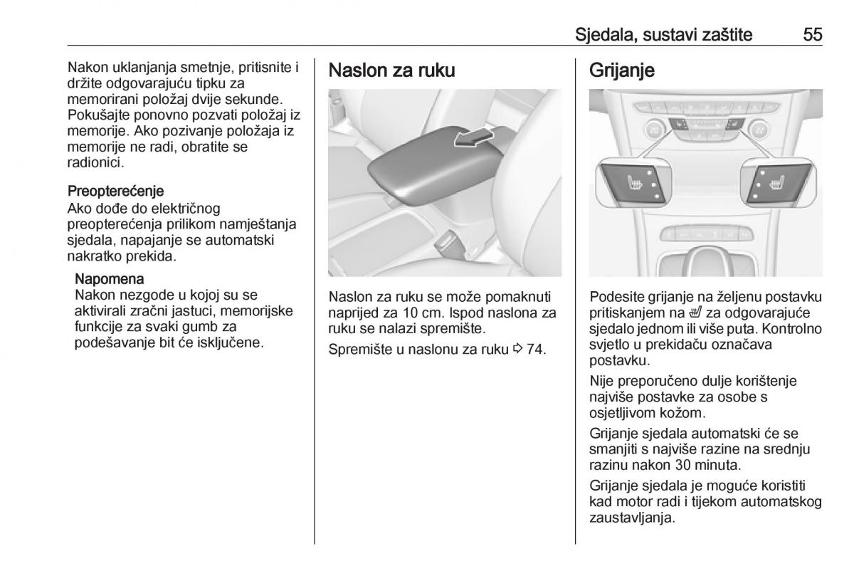 Opel Astra K V 5 vlasnicko uputstvo / page 57