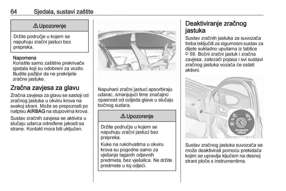 Opel Astra K V 5 vlasnicko uputstvo / page 66