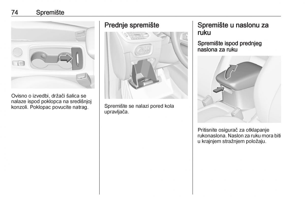 Opel Astra K V 5 vlasnicko uputstvo / page 76