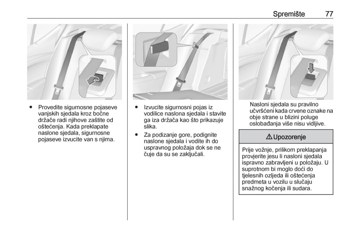 Opel Astra K V 5 vlasnicko uputstvo / page 79