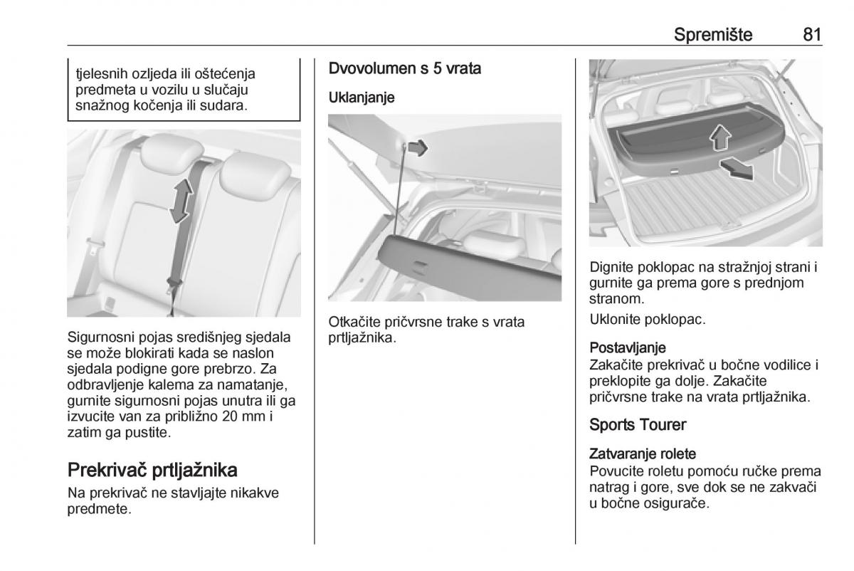 Opel Astra K V 5 vlasnicko uputstvo / page 83