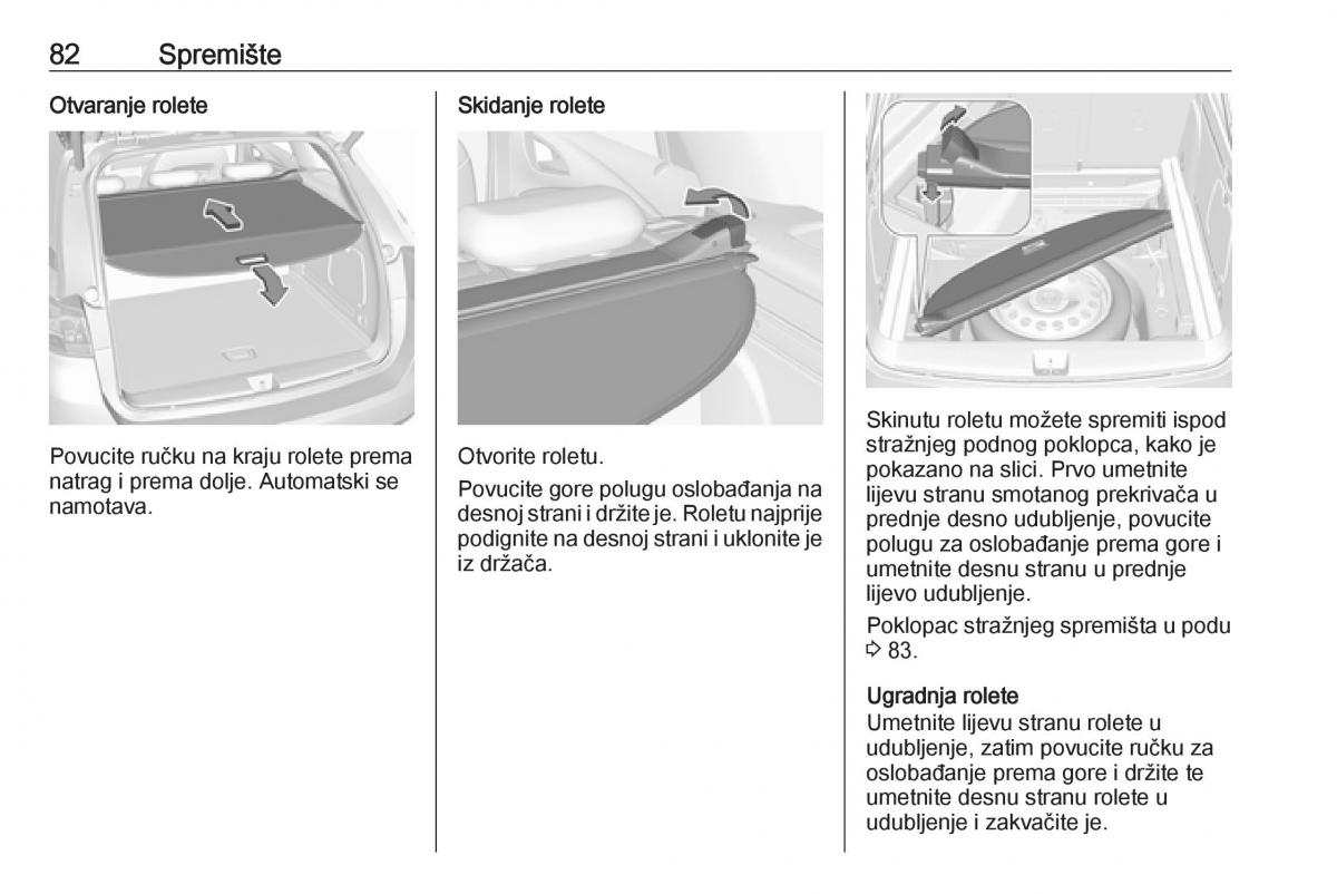 Opel Astra K V 5 vlasnicko uputstvo / page 84