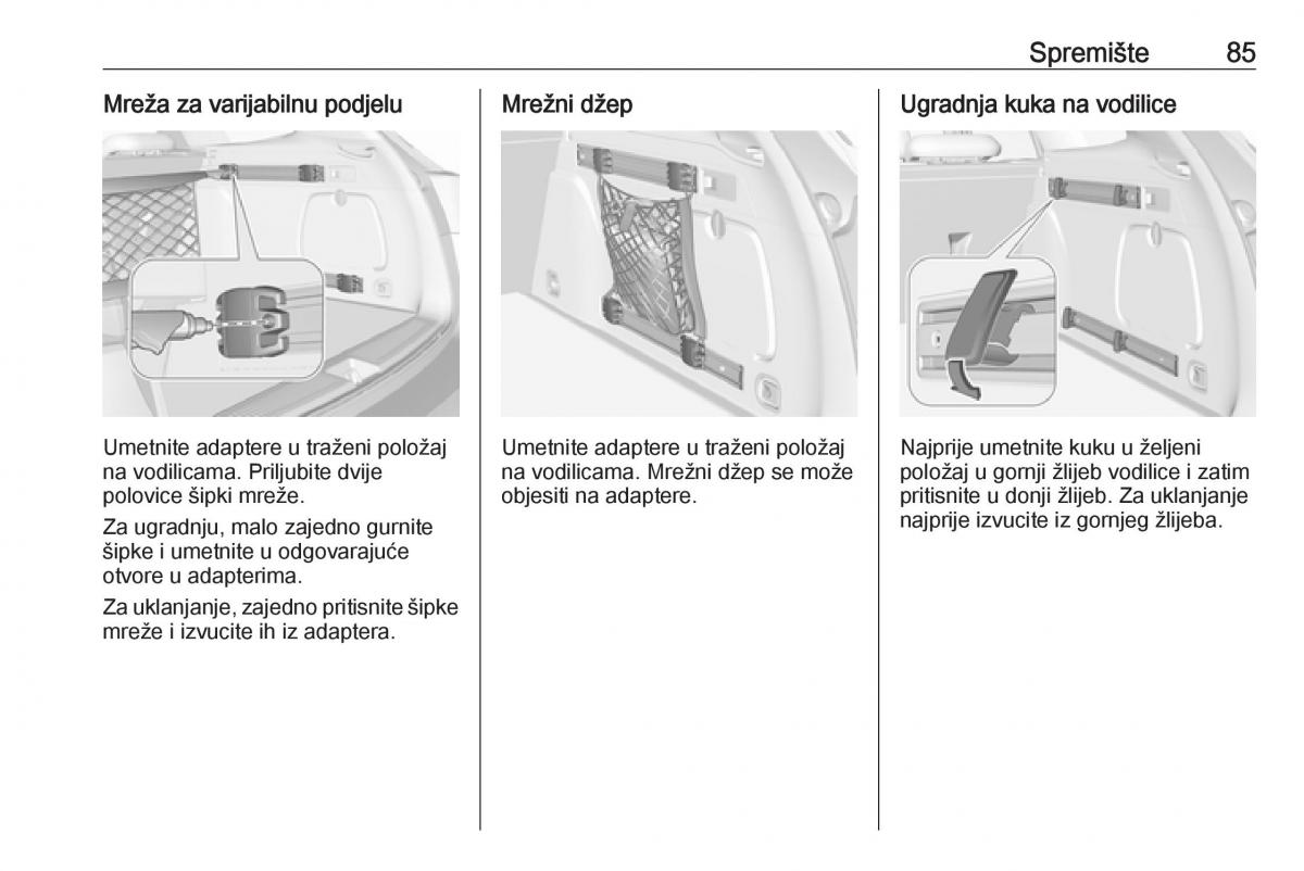 Opel Astra K V 5 vlasnicko uputstvo / page 87