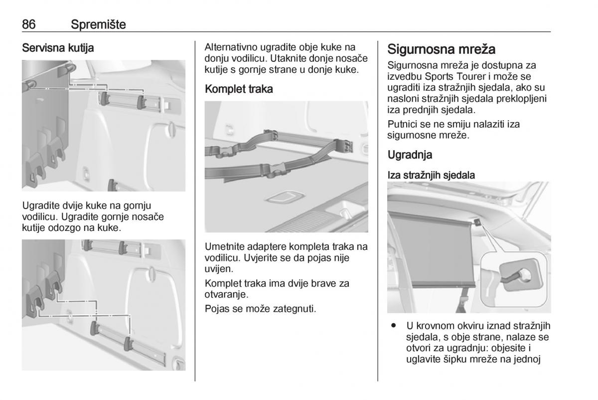 Opel Astra K V 5 vlasnicko uputstvo / page 88