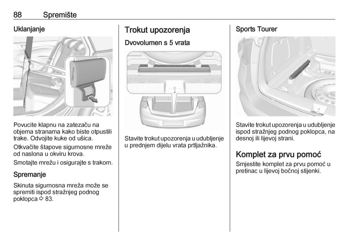 Opel Astra K V 5 vlasnicko uputstvo / page 90