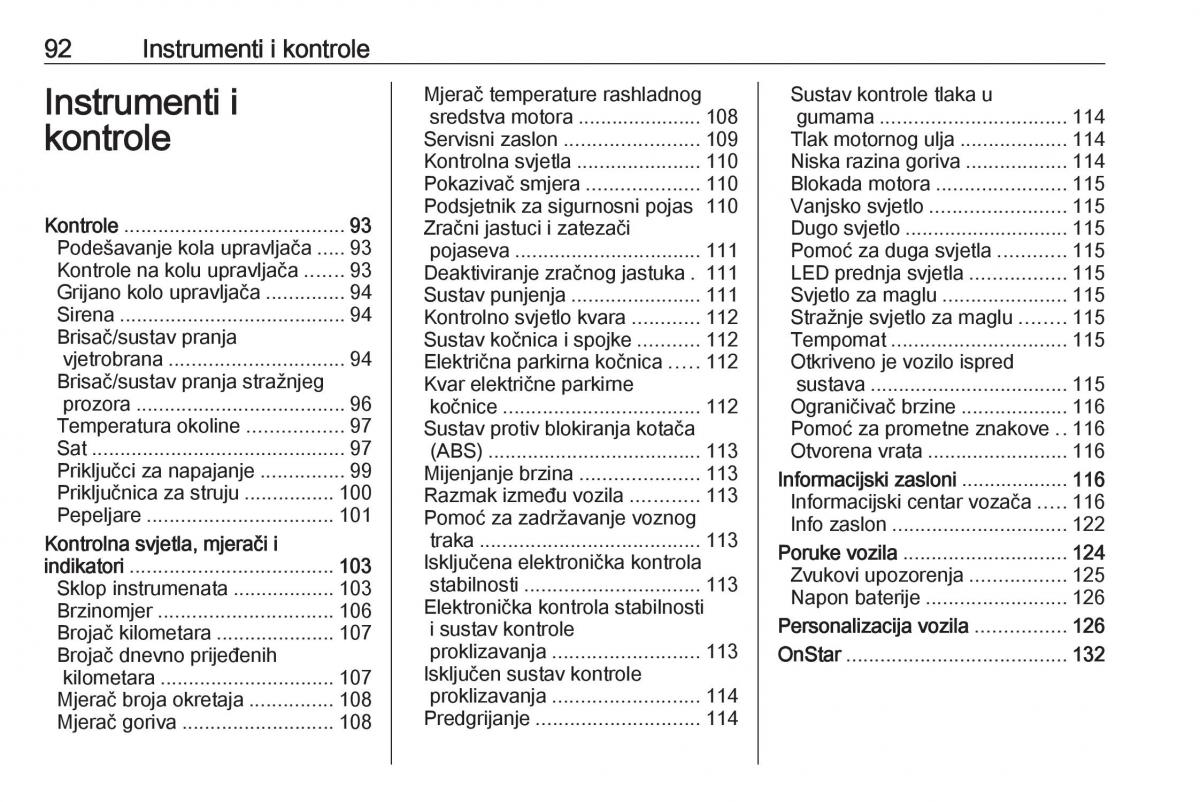 Opel Astra K V 5 vlasnicko uputstvo / page 94