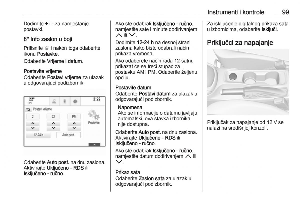 Opel Astra K V 5 vlasnicko uputstvo / page 101