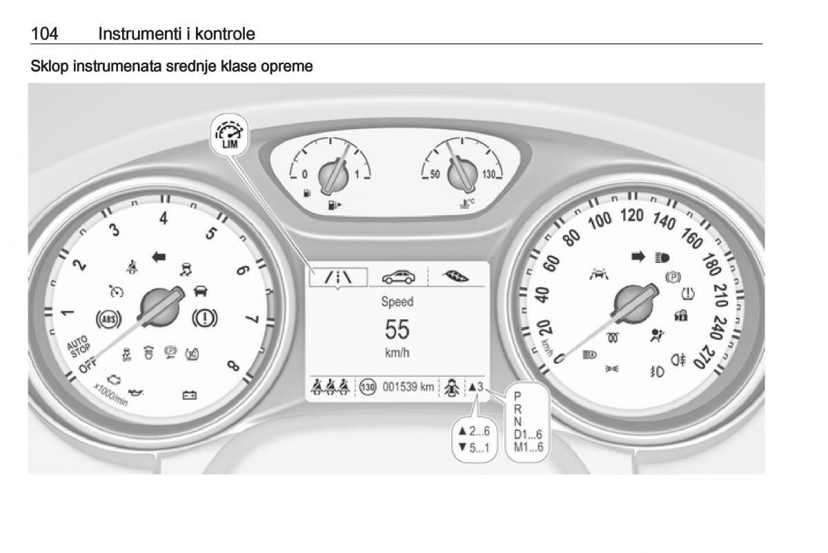 Opel Astra K V 5 vlasnicko uputstvo / page 106