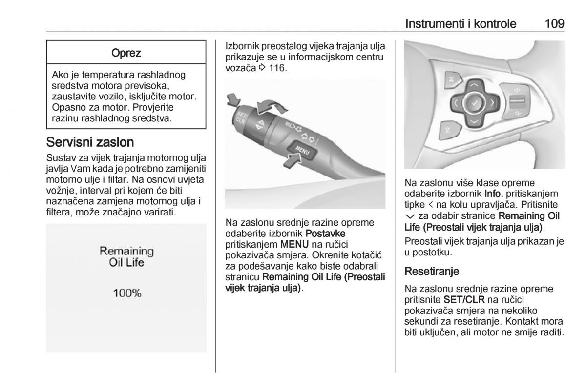 Opel Astra K V 5 vlasnicko uputstvo / page 111