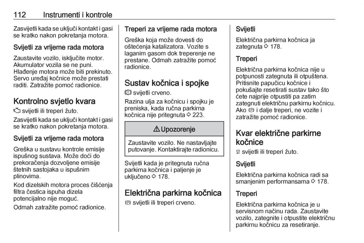 Opel Astra K V 5 vlasnicko uputstvo / page 114