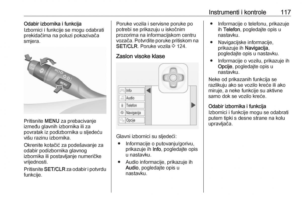 Opel Astra K V 5 vlasnicko uputstvo / page 119