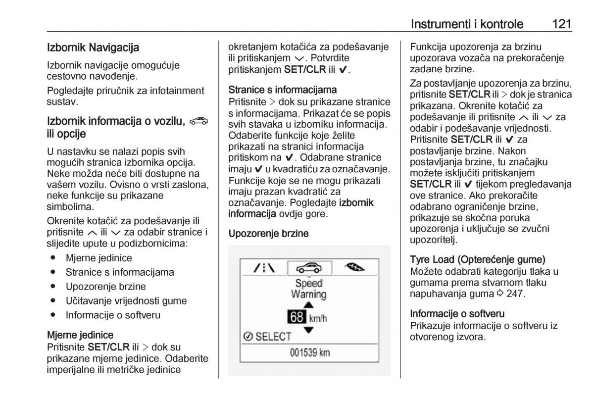 Opel Astra K V 5 vlasnicko uputstvo / page 123