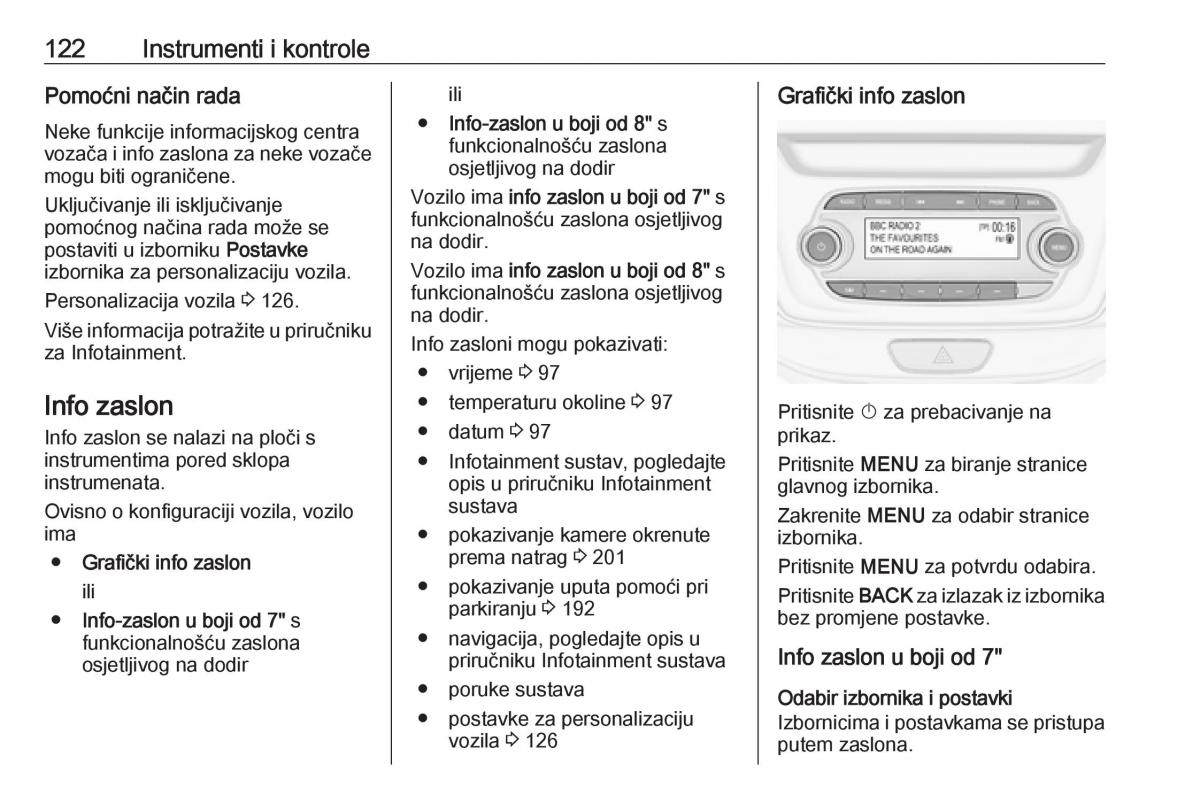 Opel Astra K V 5 vlasnicko uputstvo / page 124