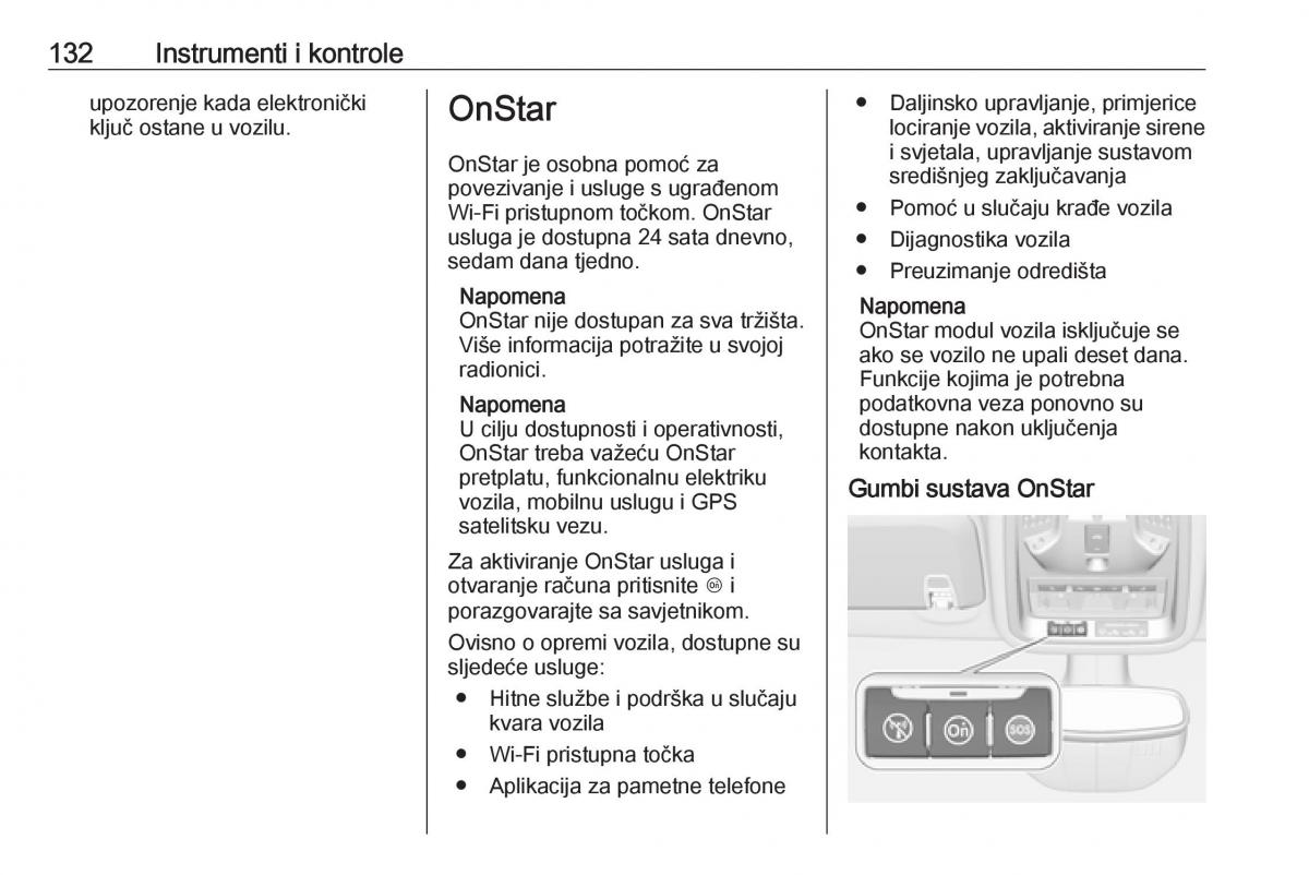 Opel Astra K V 5 vlasnicko uputstvo / page 134