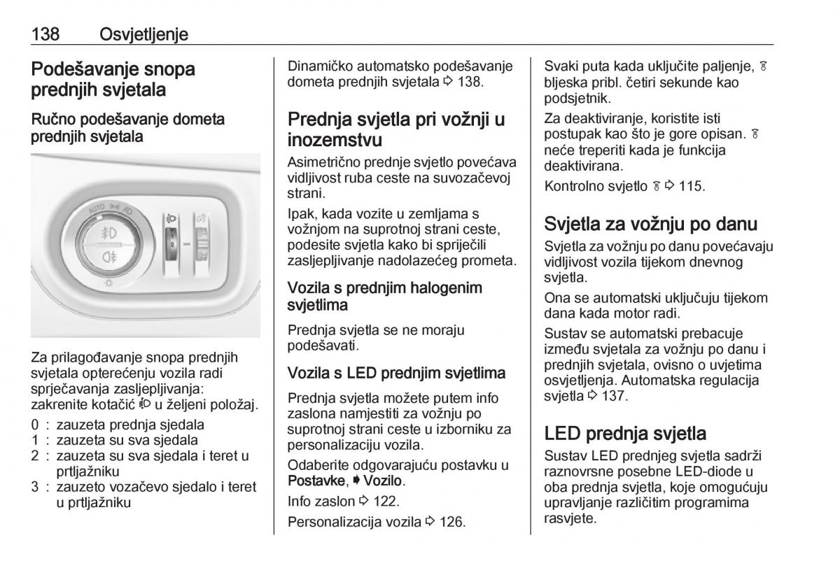 Opel Astra K V 5 vlasnicko uputstvo / page 140