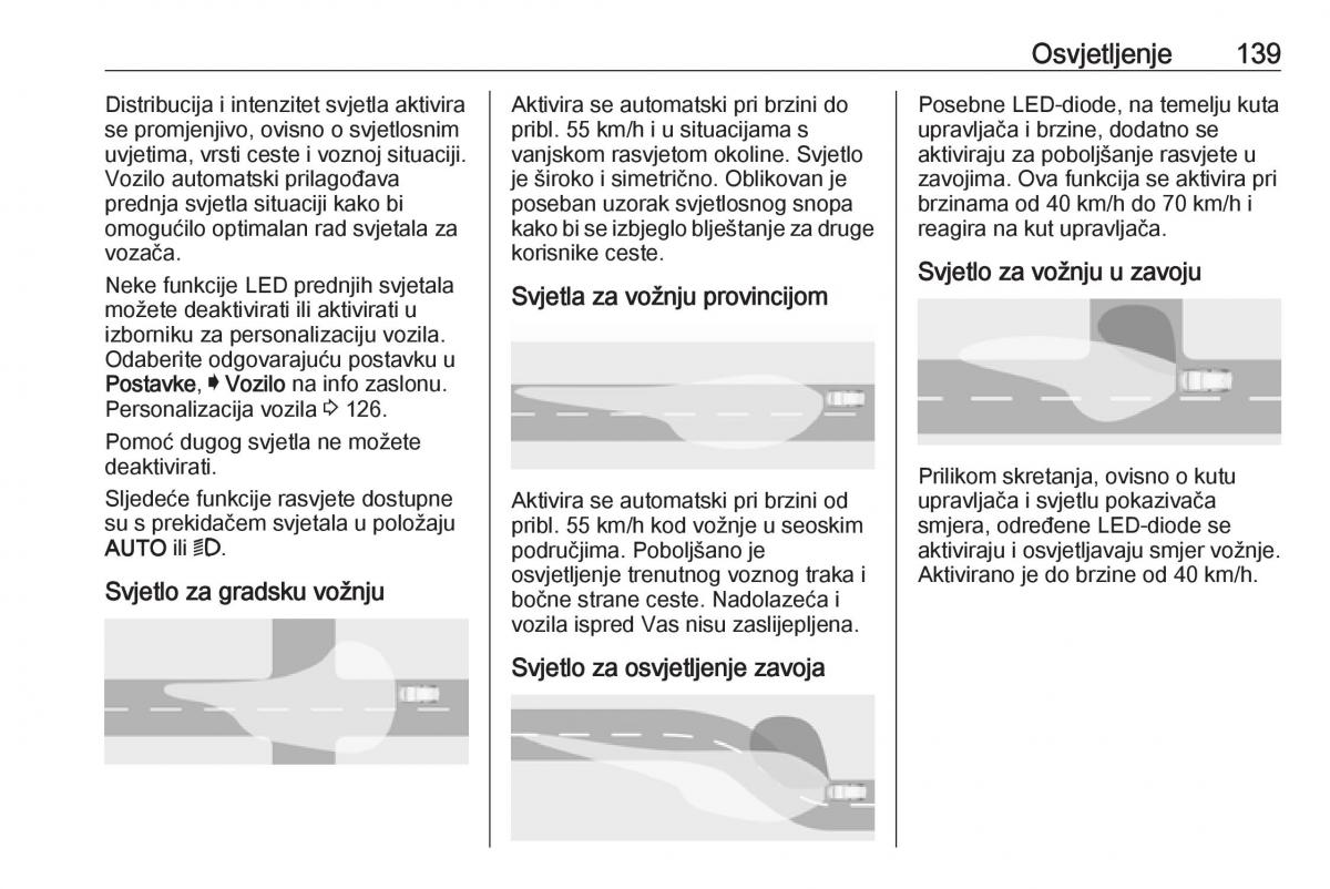 Opel Astra K V 5 vlasnicko uputstvo / page 141