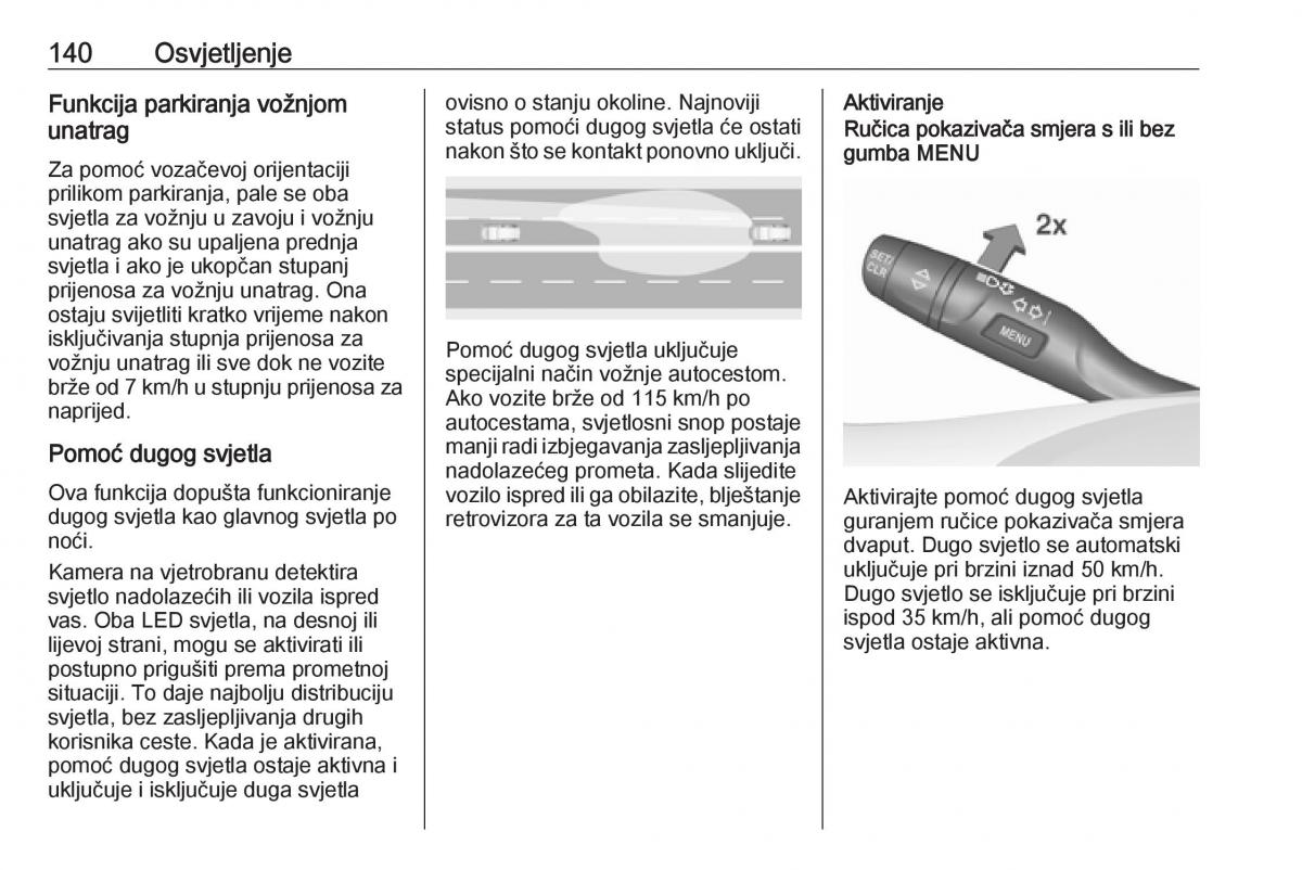 Opel Astra K V 5 vlasnicko uputstvo / page 142