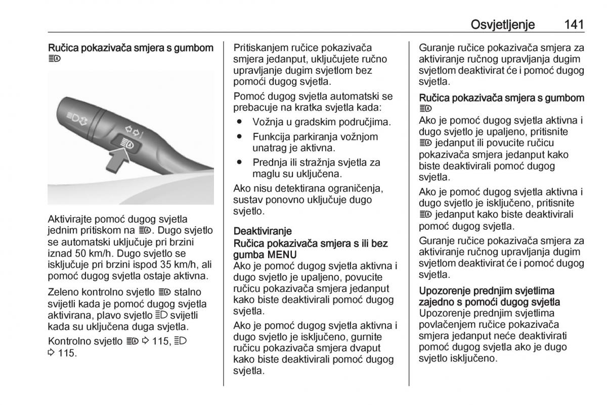 Opel Astra K V 5 vlasnicko uputstvo / page 143