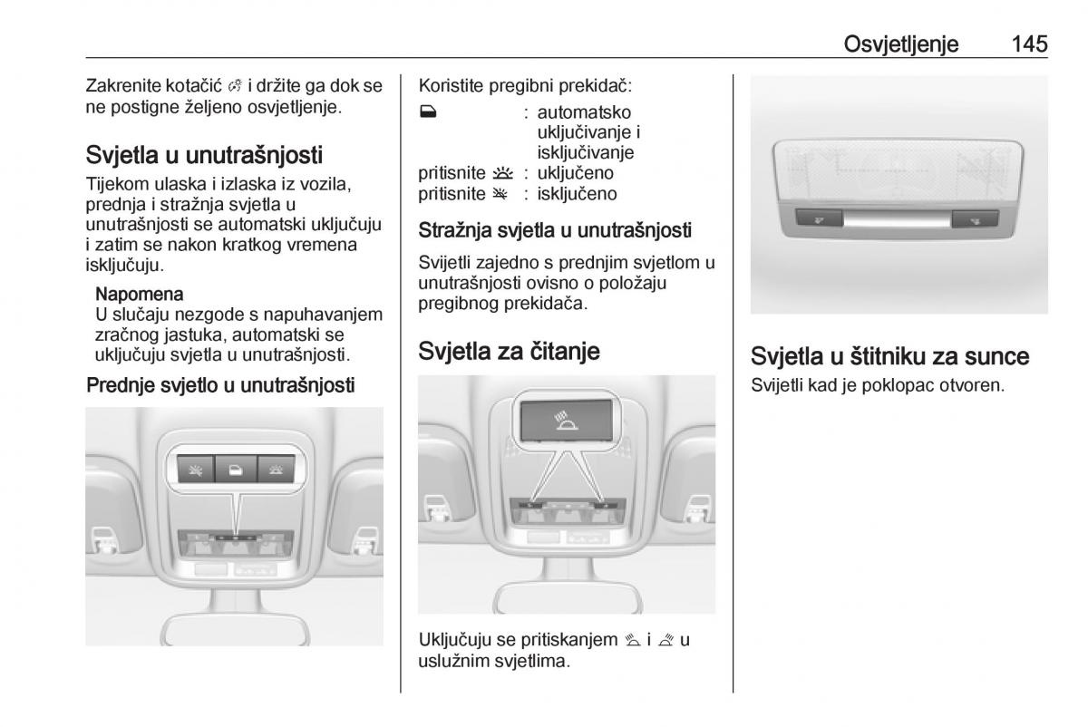 Opel Astra K V 5 vlasnicko uputstvo / page 147