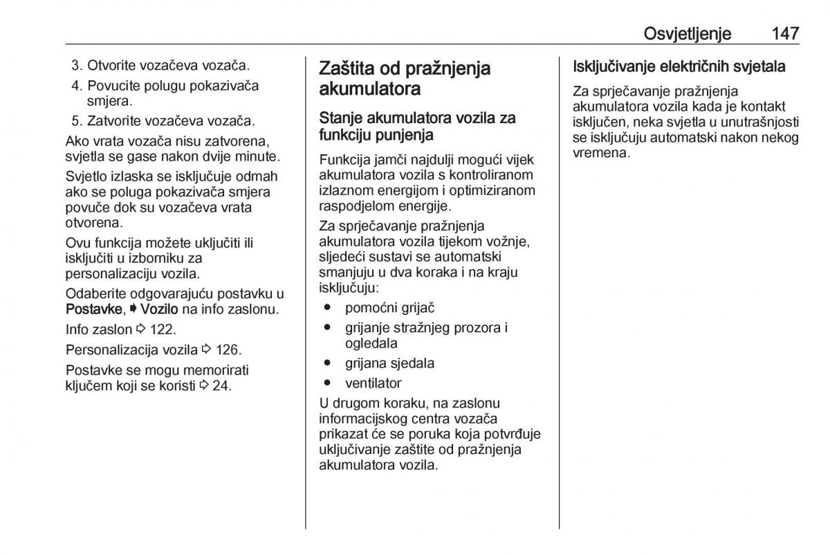 Opel Astra K V 5 vlasnicko uputstvo / page 149