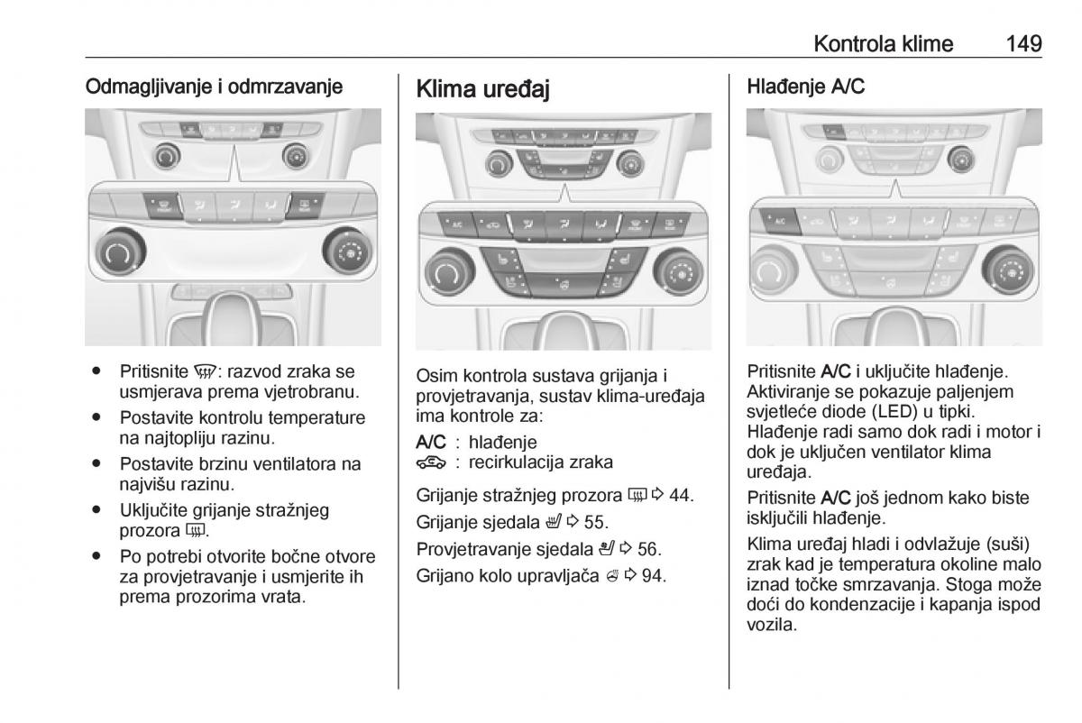 Opel Astra K V 5 vlasnicko uputstvo / page 151