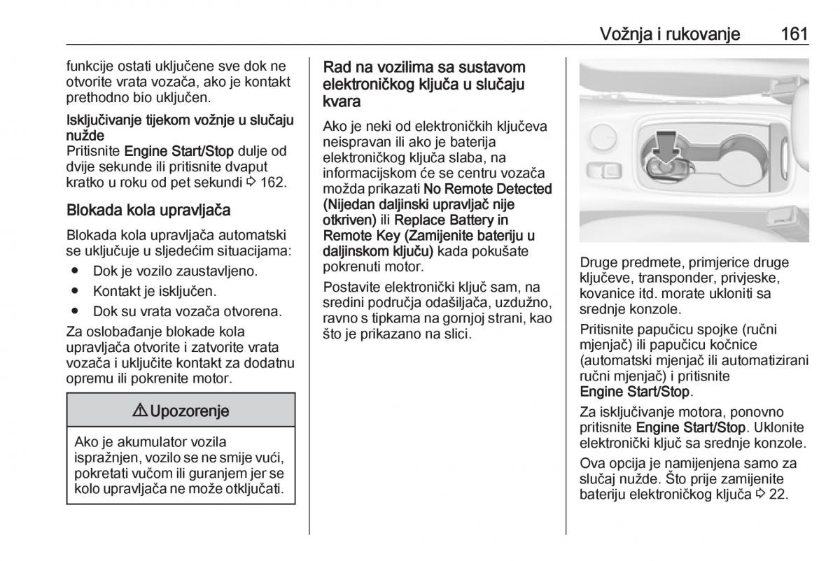 Opel Astra K V 5 vlasnicko uputstvo / page 163