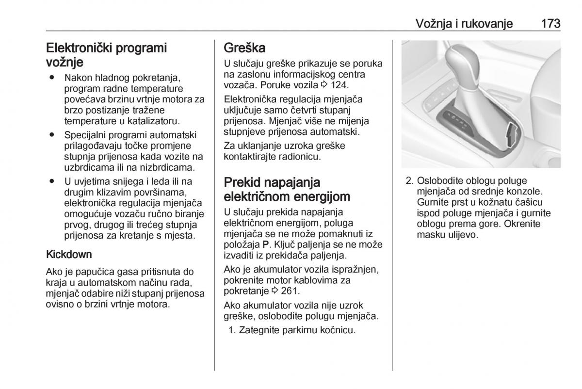 Opel Astra K V 5 vlasnicko uputstvo / page 175