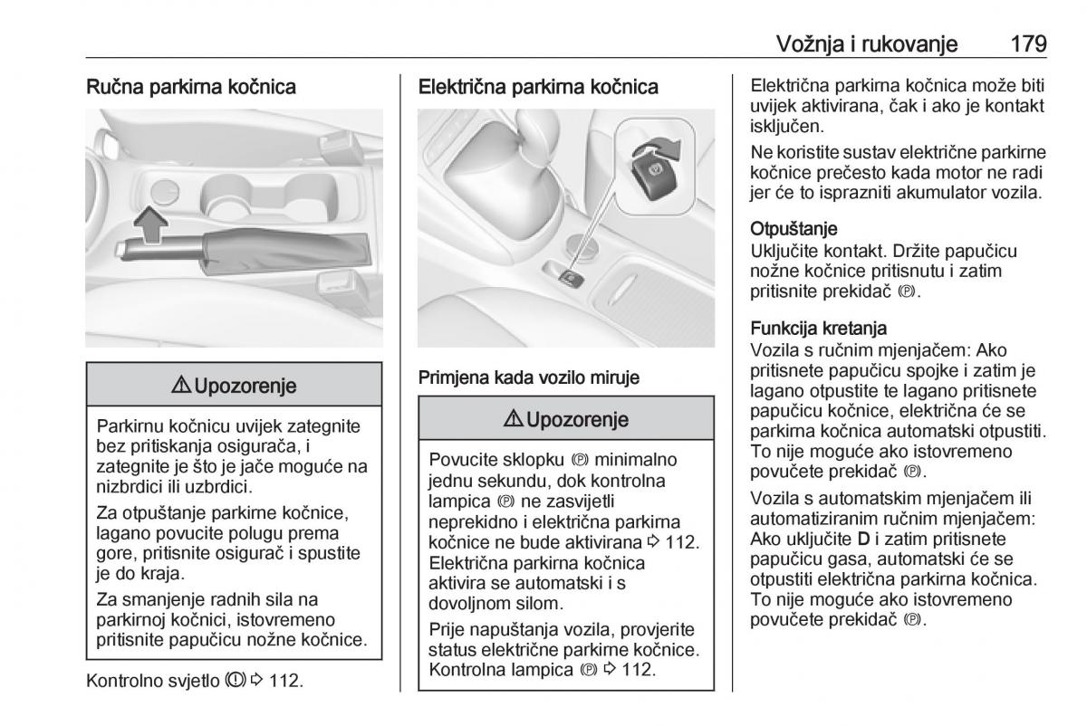 Opel Astra K V 5 vlasnicko uputstvo / page 181