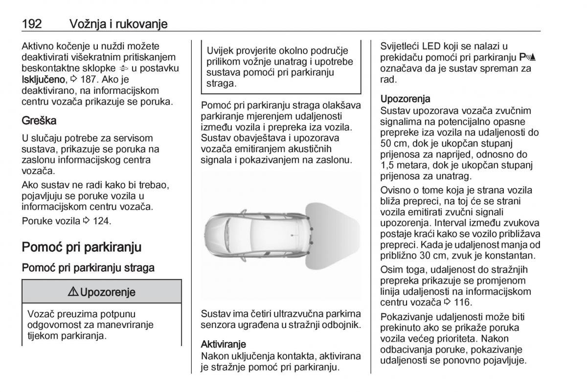 Opel Astra K V 5 vlasnicko uputstvo / page 194