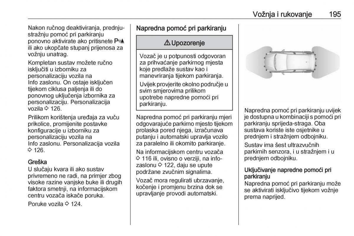 Opel Astra K V 5 vlasnicko uputstvo / page 197