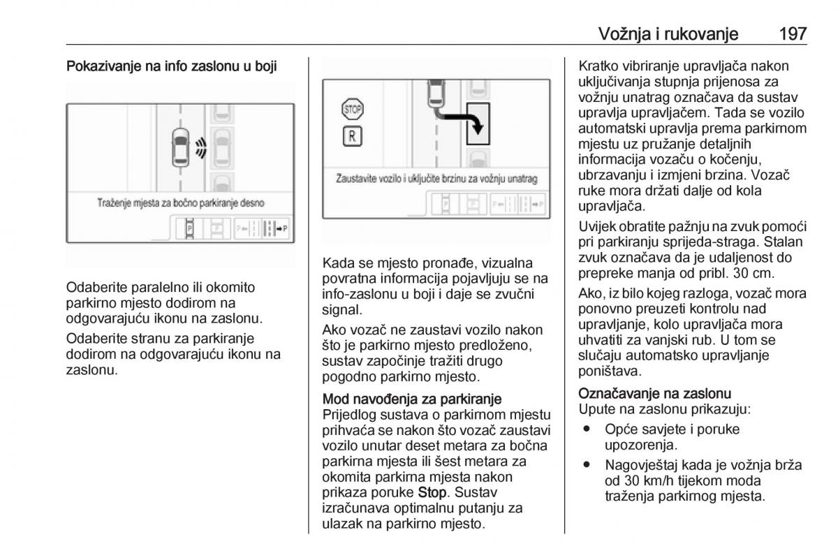 Opel Astra K V 5 vlasnicko uputstvo / page 199