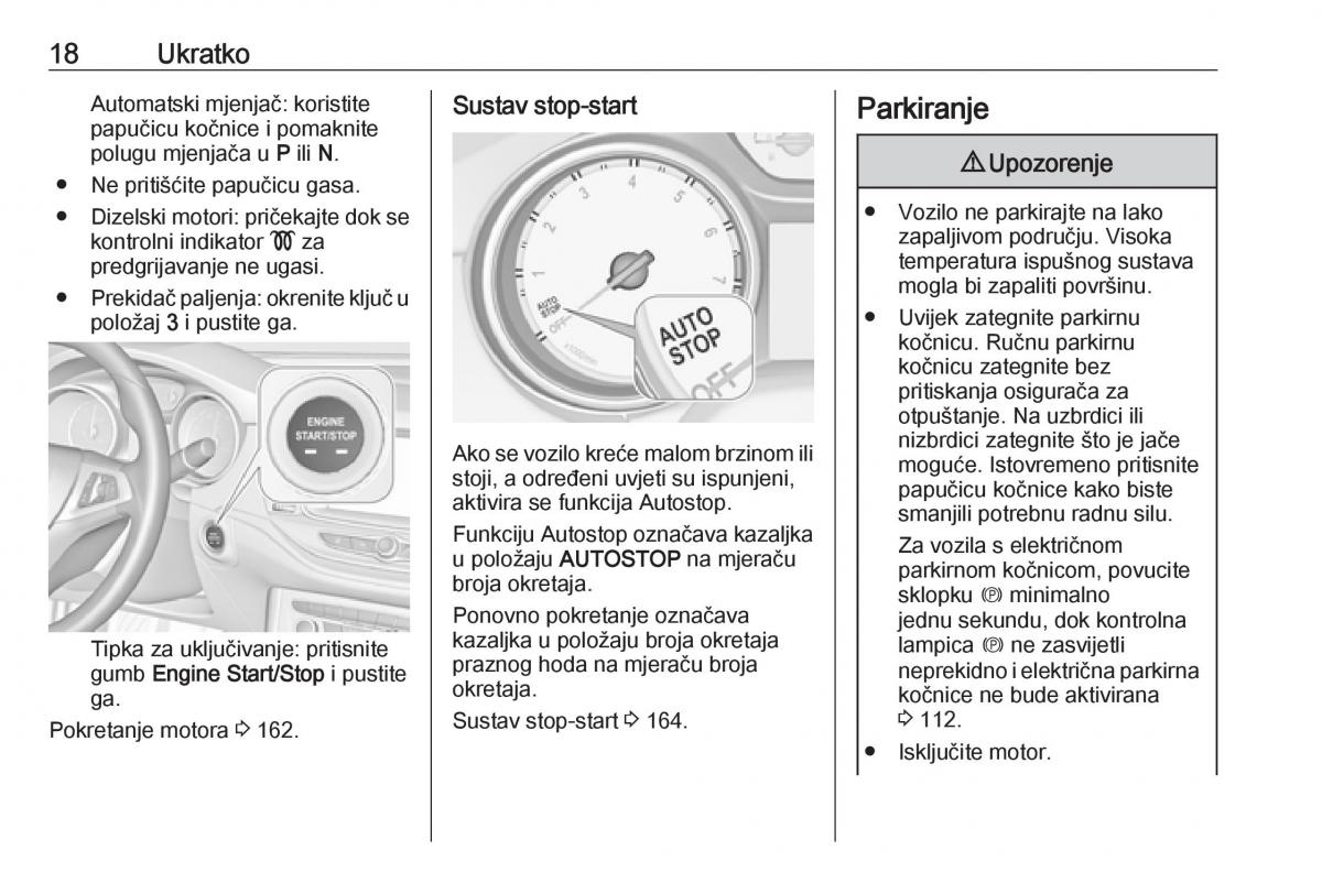 Opel Astra K V 5 vlasnicko uputstvo / page 20