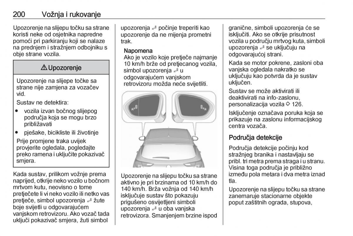 Opel Astra K V 5 vlasnicko uputstvo / page 202