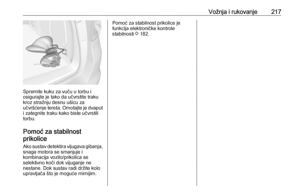 Opel Astra K V 5 vlasnicko uputstvo / page 219