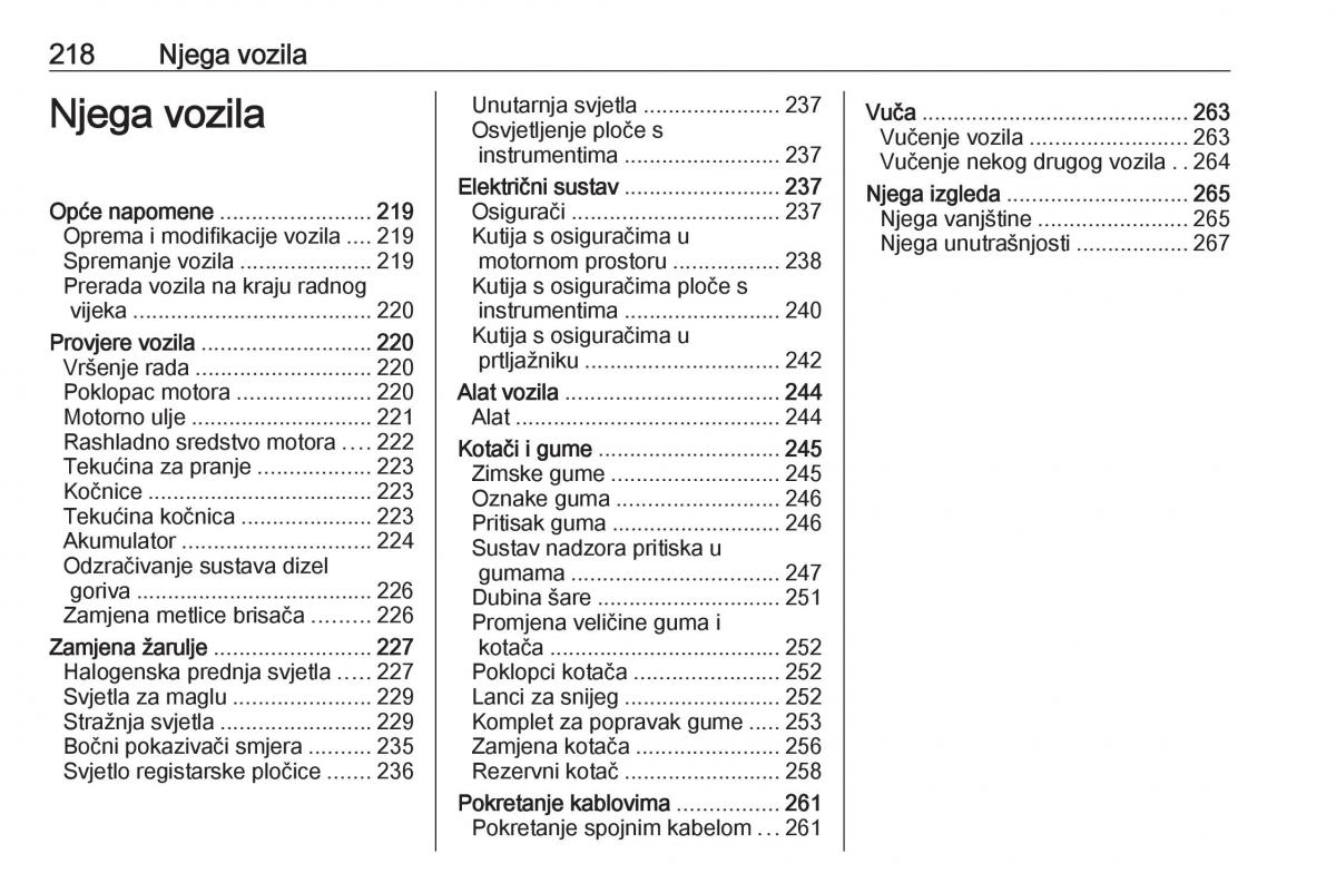 Opel Astra K V 5 vlasnicko uputstvo / page 220