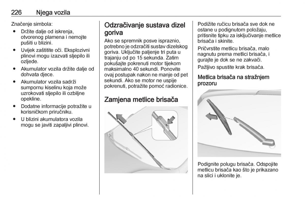 Opel Astra K V 5 vlasnicko uputstvo / page 228