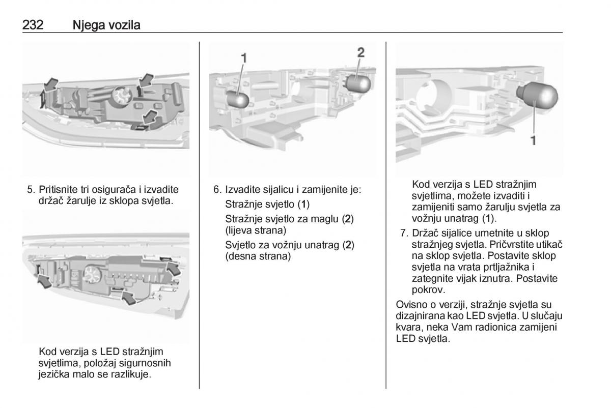 Opel Astra K V 5 vlasnicko uputstvo / page 234